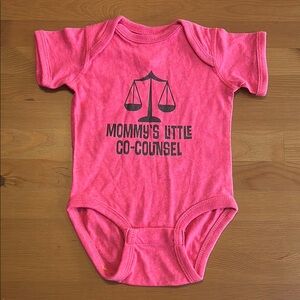 Pink Baby Onesie - Mommy's Little Co-Counsel